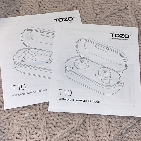 Tozo T10 Upgraded Black Rechargeable Wireless Waterproof Earbuds - Picture 4 of 8